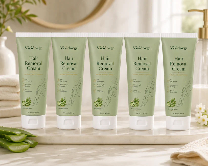 VIVIDORGE™ Natural Gentle Hair Removal Cream | For Women & Men, Sensitive Skin