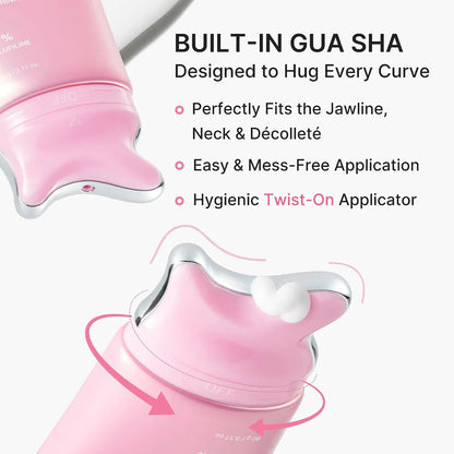 🦢Vividorge Neck Wrinkle Eraser! Built-In Gua Sha Cream w/5% Anemarrhena Root Complex + PDRN Korean Skincare