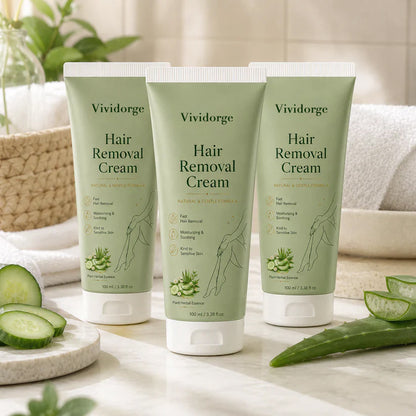 VIVIDORGE™ Natural Gentle Hair Removal Cream | For Women & Men, Sensitive Skin