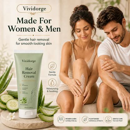 VIVIDORGE™ Natural Gentle Hair Removal Cream | For Women & Men, Sensitive Skin