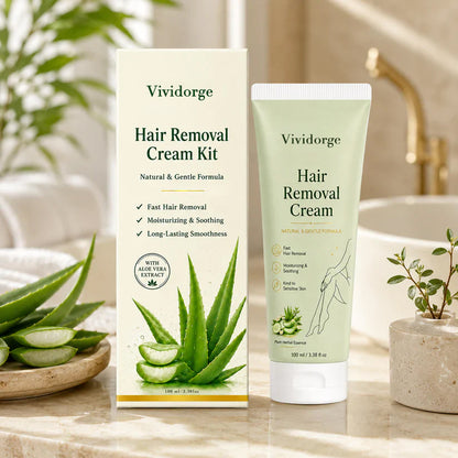 VIVIDORGE™ Natural Gentle Hair Removal Cream | For Women & Men, Sensitive Skin